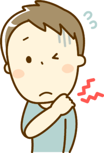 肩の痛みのイラスト