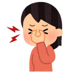 眼精疲労のイラスト