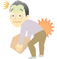 ぎっくり腰のイラスト