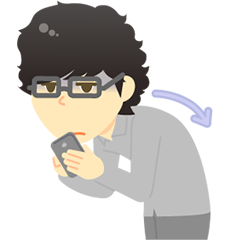 ストレートネックのイラスト