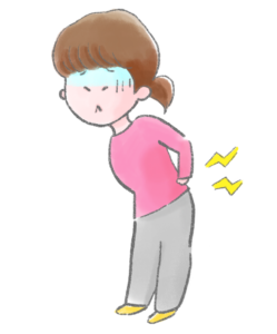 腰の痛みのイラスト