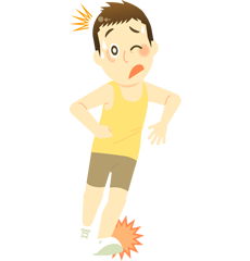 肉離れのイラスト