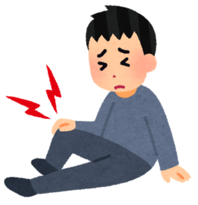 膝の痛みのイラスト