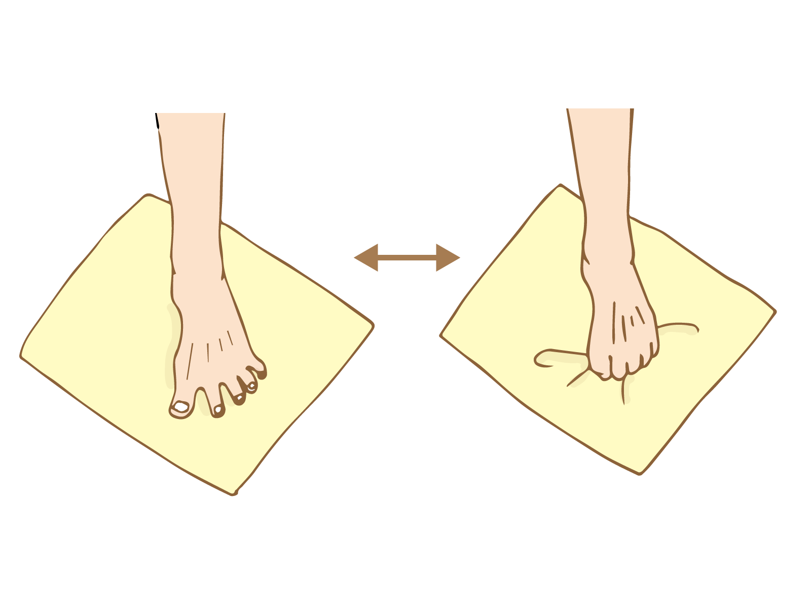 タオルギャザーのイラスト