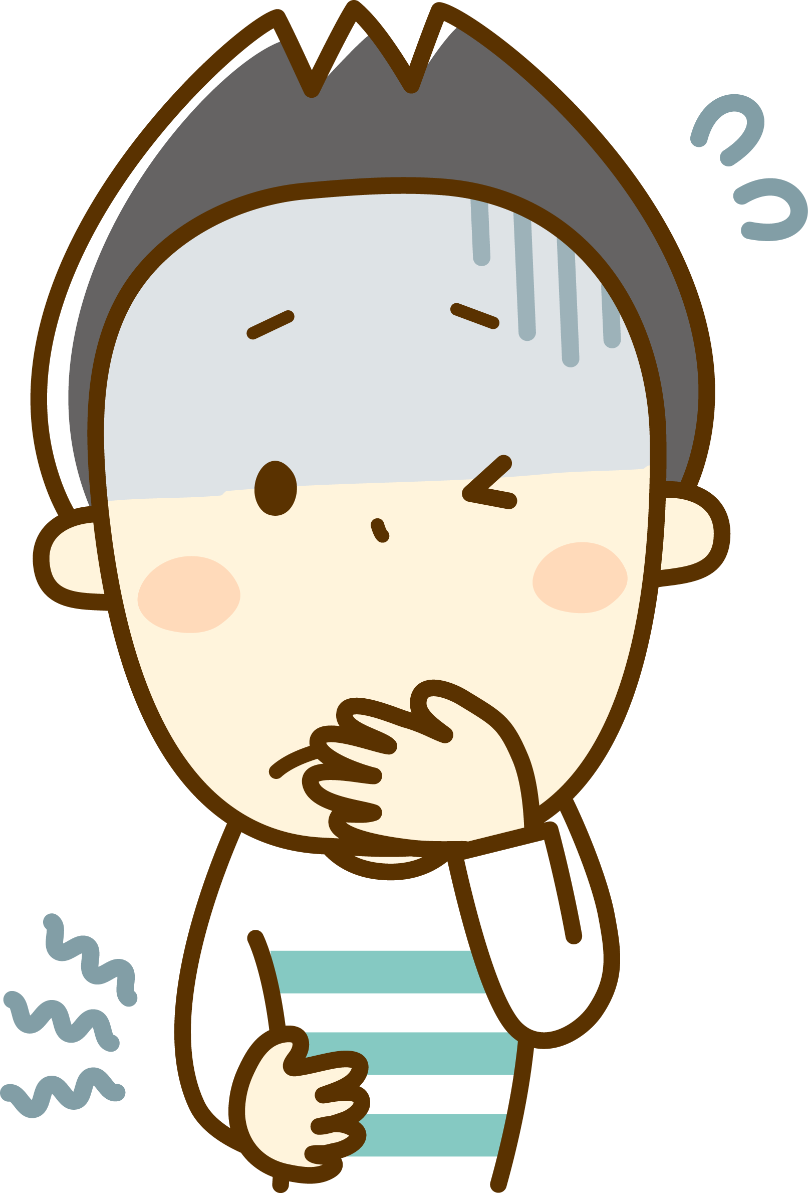 胃痛のイラスト