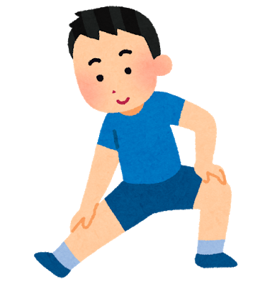 準備運動のイラスト