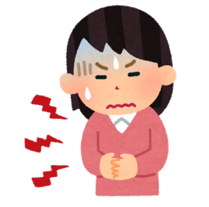 腹痛のイラスト