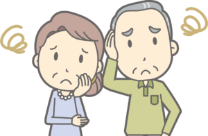 悩んでいる人のイラスト