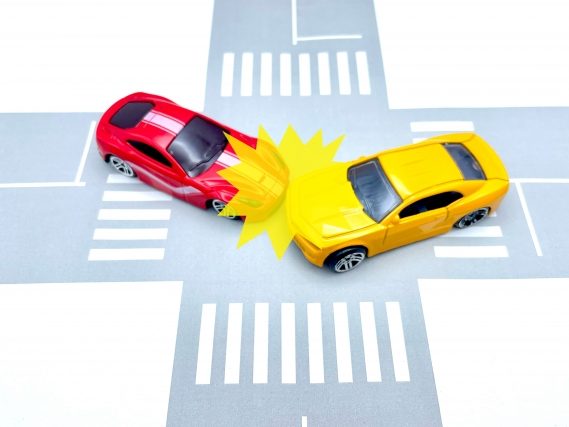 交通事故の写真です。